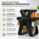 18 Jar Rotating Spice Rack