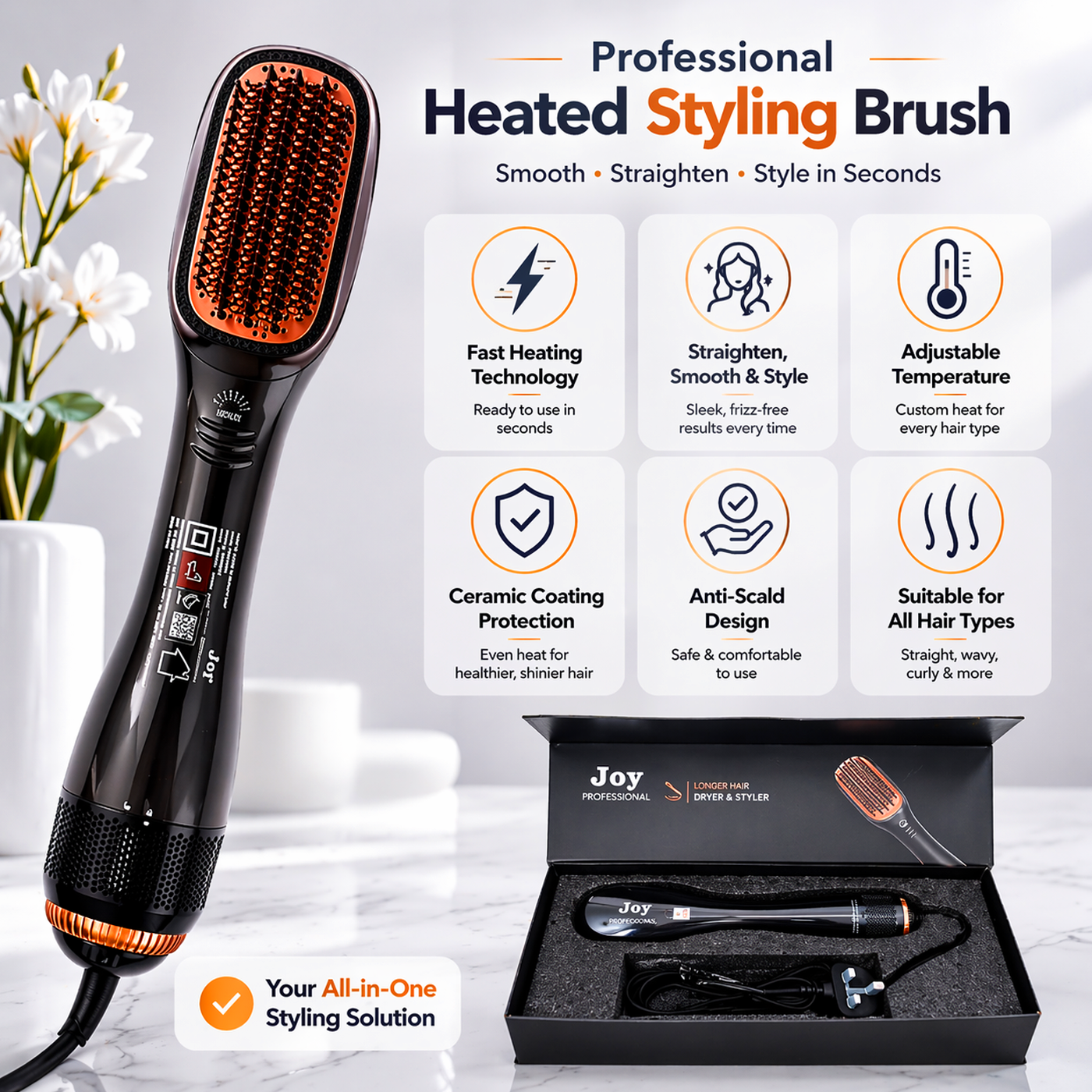 Joy Professional Hair Styling Brush