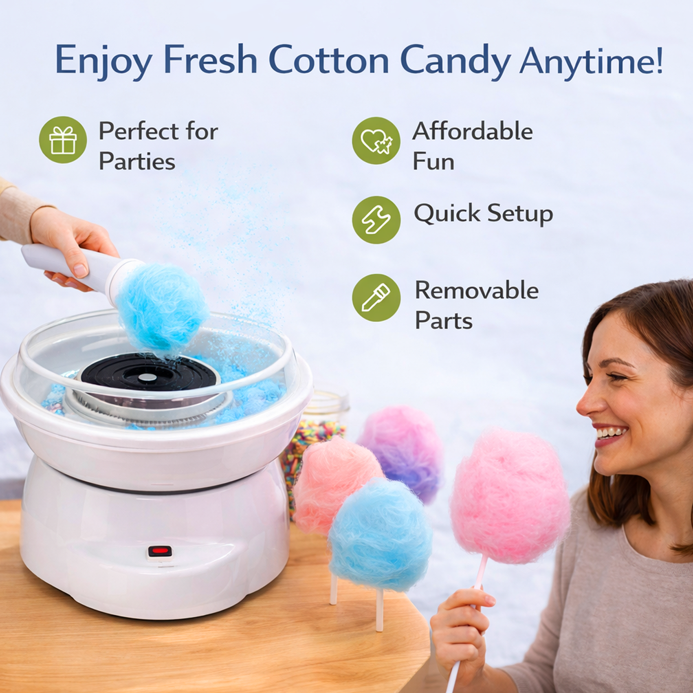 Cloud Mini Cotton Candy Maker