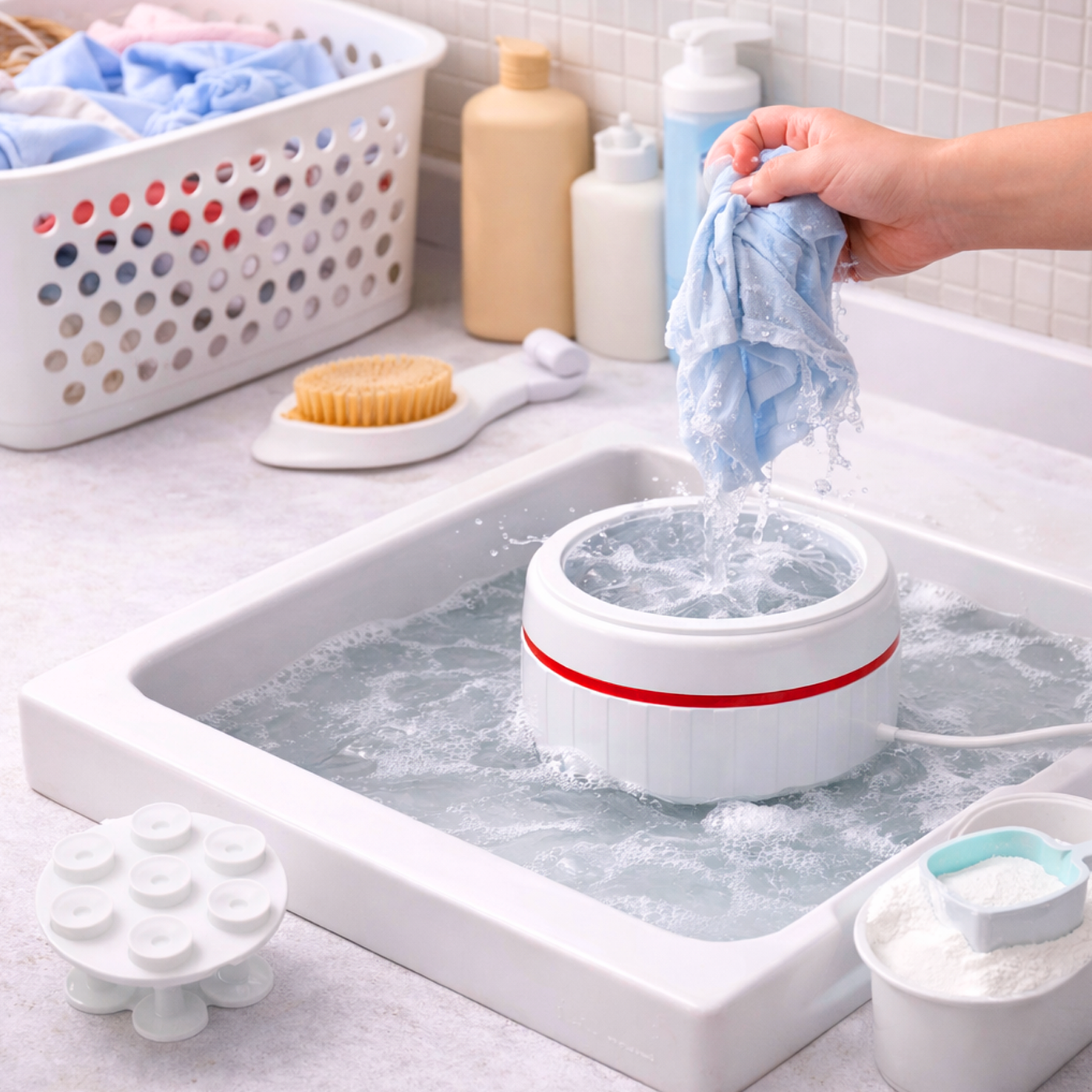 2 in 1 Mini Washing Machine