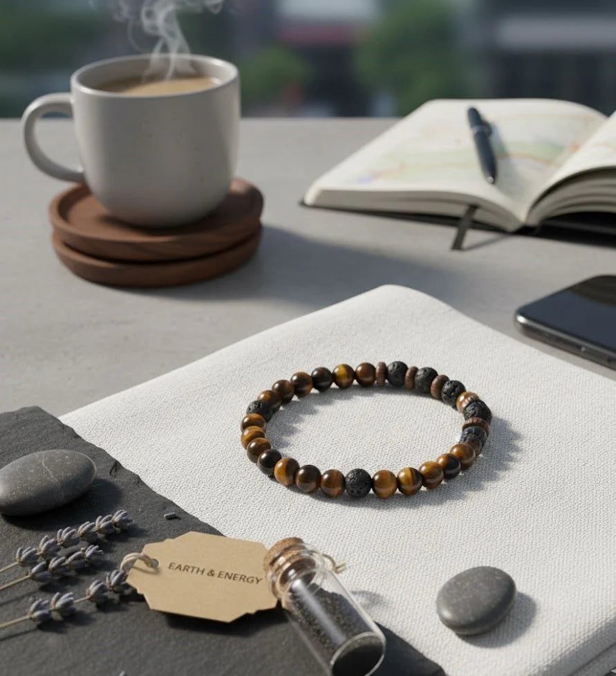 Natural Stone Beaded Bracelet