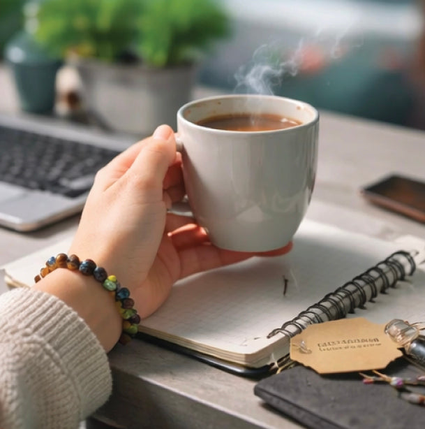 Natural Stone Beaded Bracelet