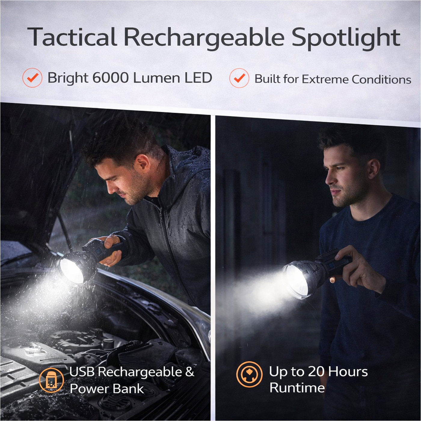 Portable LED Flashlight