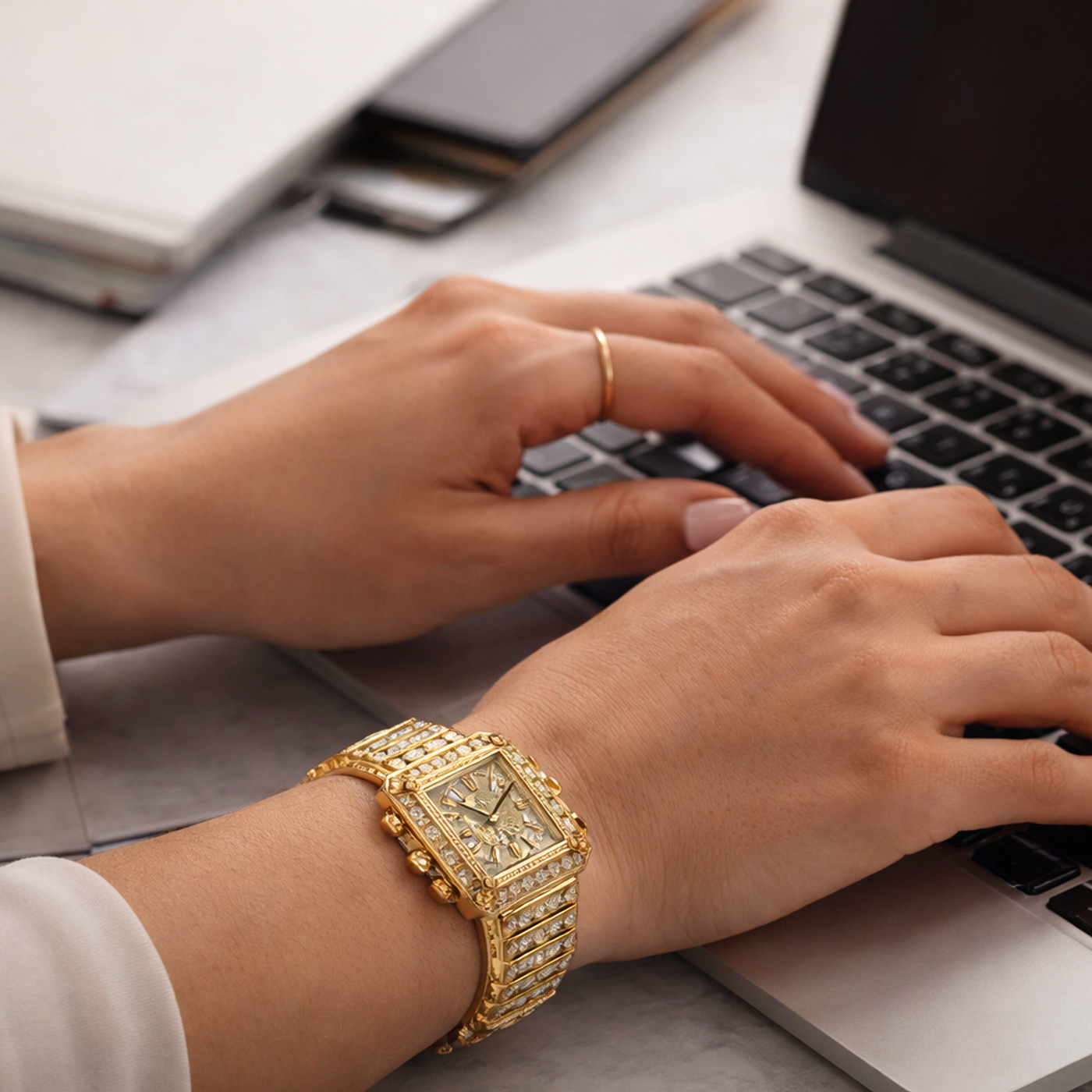 Women Gold Watch